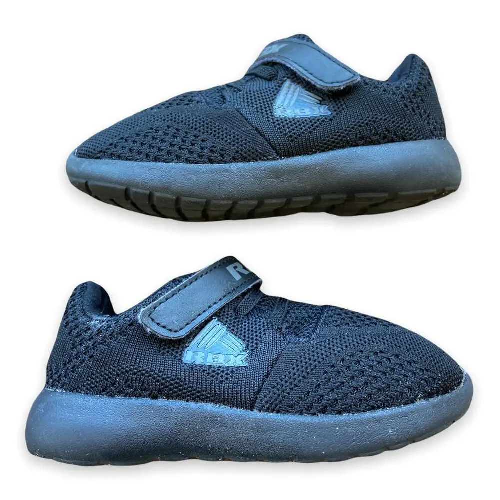 RBX Boys Shoes Size 9 Black Mesh Touch‎ Close No Tie Sneakers Tennis Shoes